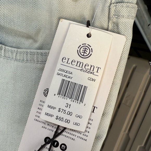 Element Blue Ankle Cropped Jeans for her sx31 - Picture 3 of 6